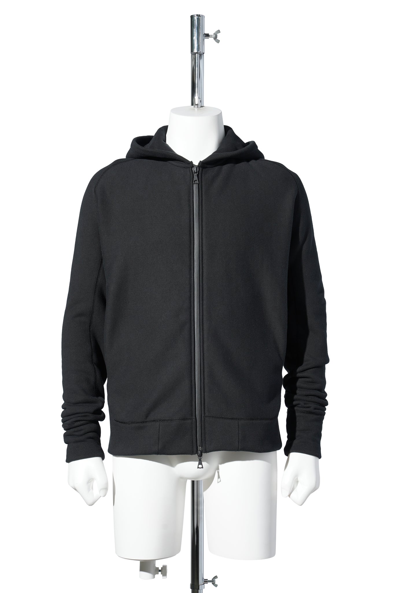 ZIP UP HOODIE / BLACK