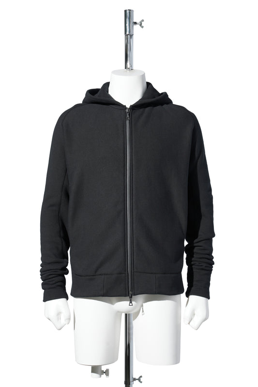 ZIP UP HOODIE / BLACK