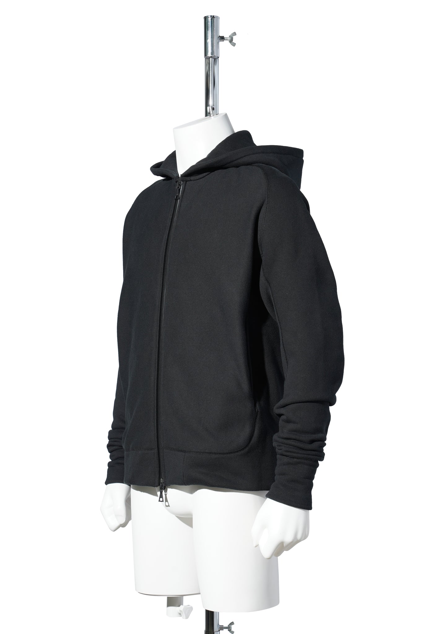ZIP UP HOODIE / BLACK