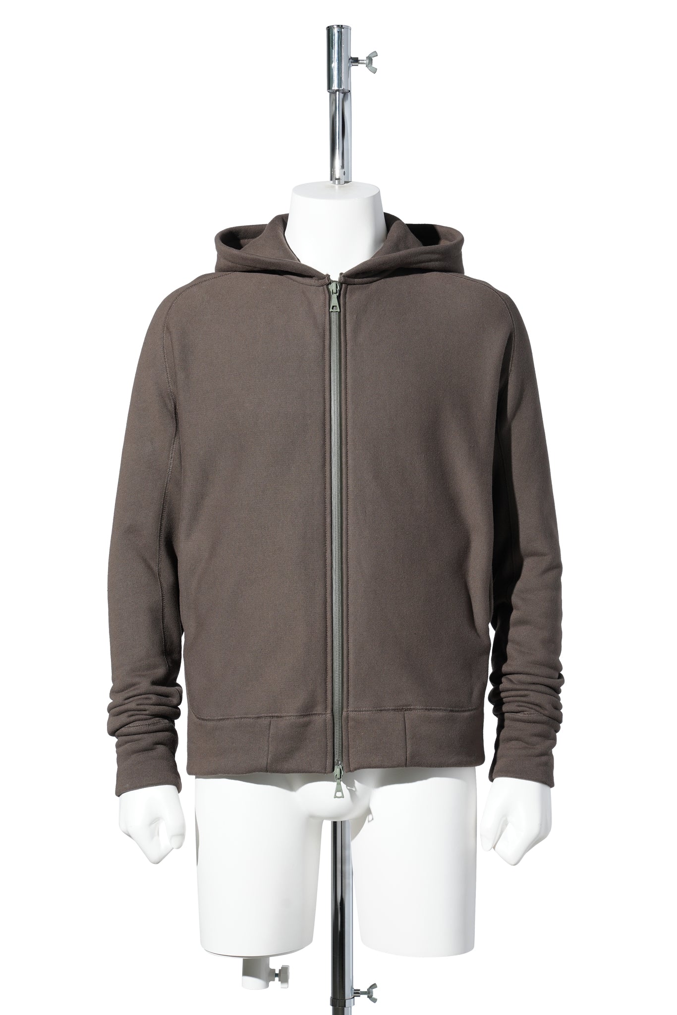 ZIP UP HOODIE / DARK GREEN