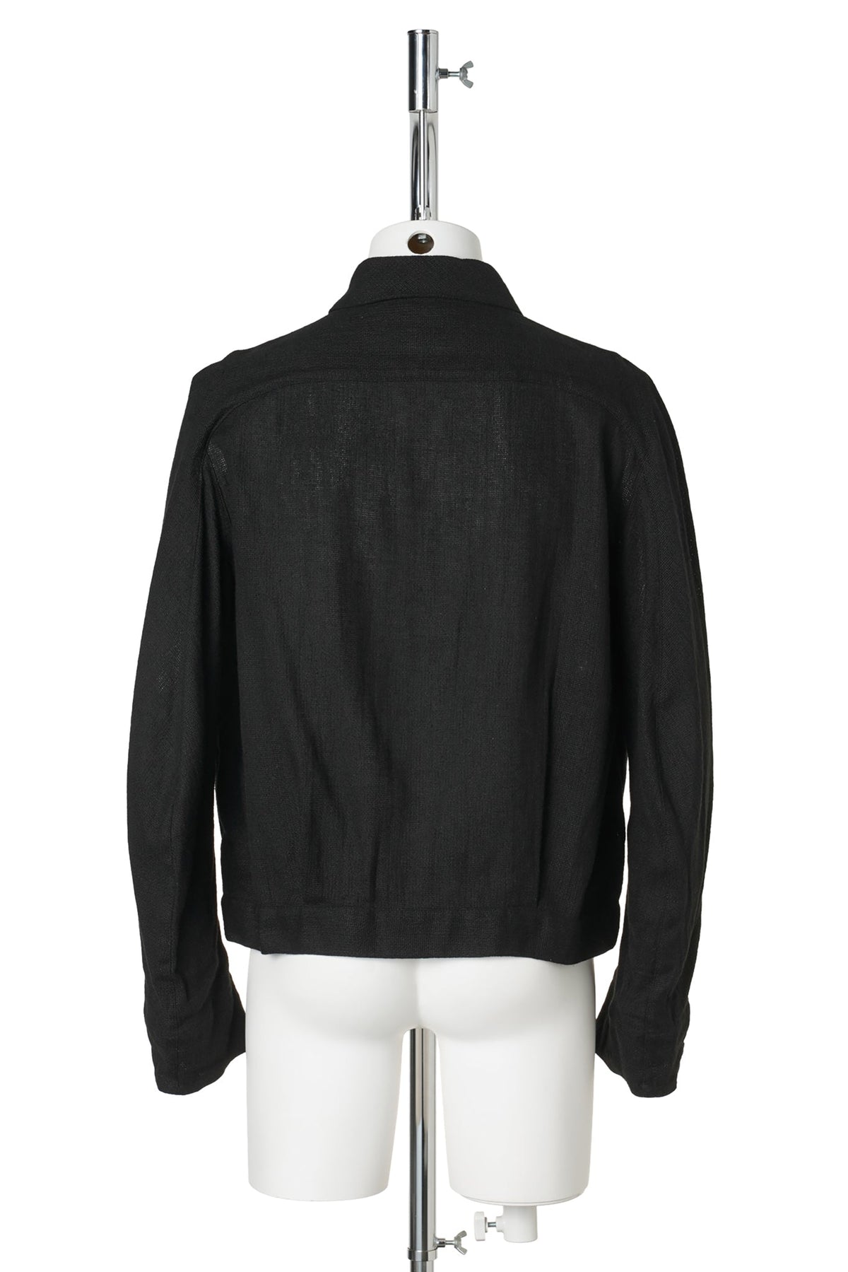 6 POCKET PANEL LINEN JACKET / BLACK