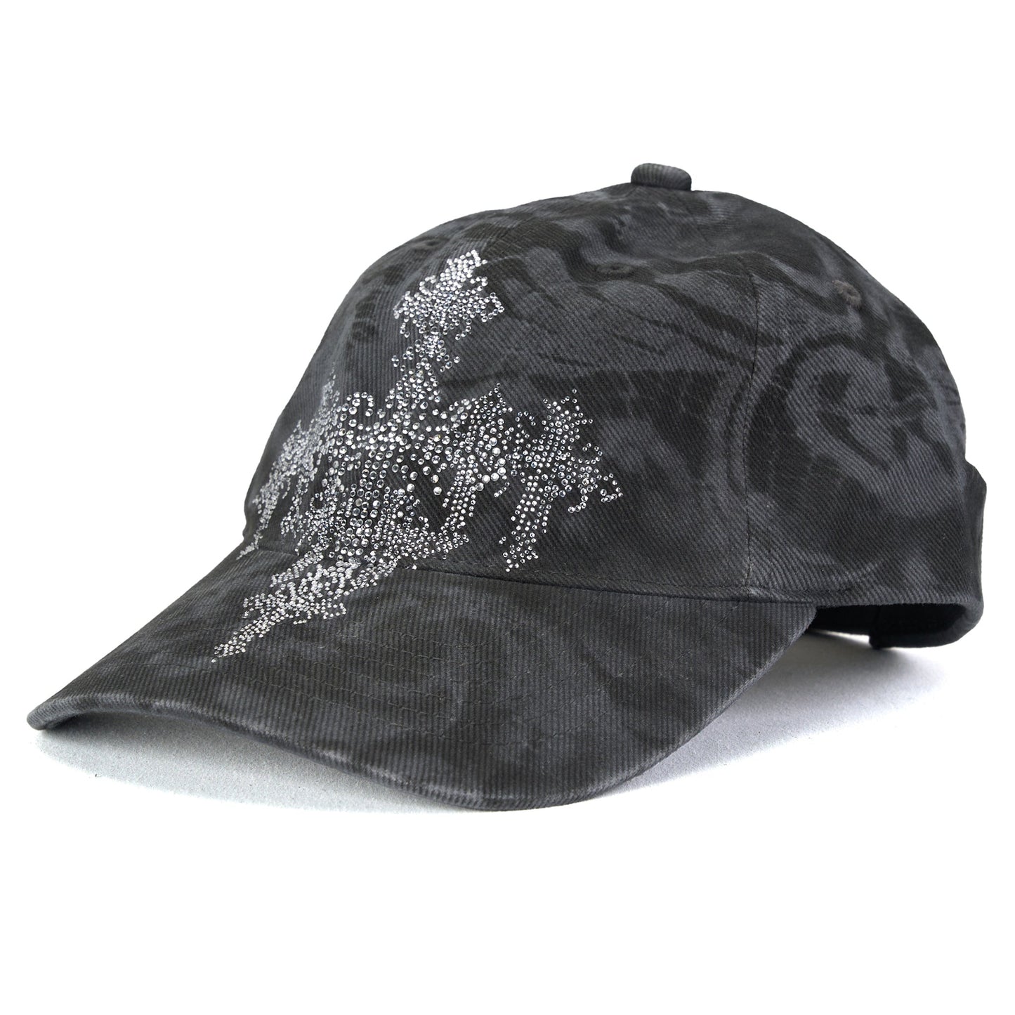 SPRAY LACE BASEBALL CAP / BLACK