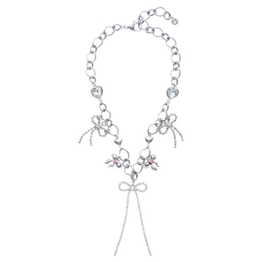 CRYSTAL RIBBON NECKLACE