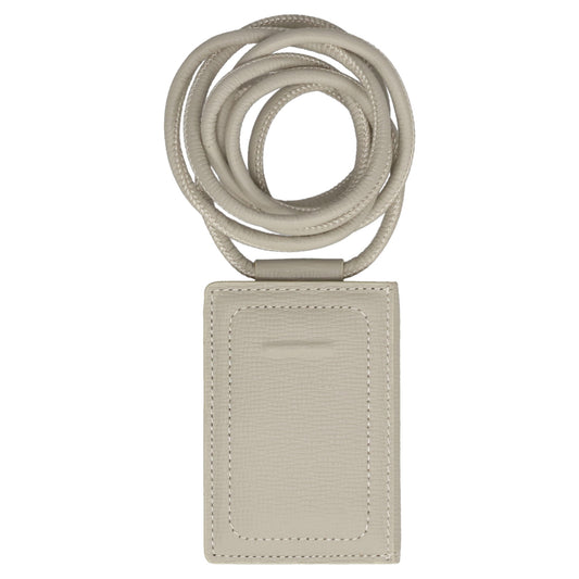 iPhone ACCESSORY-SHOULDER STRAP CARD CASE / WHITE BEIGE