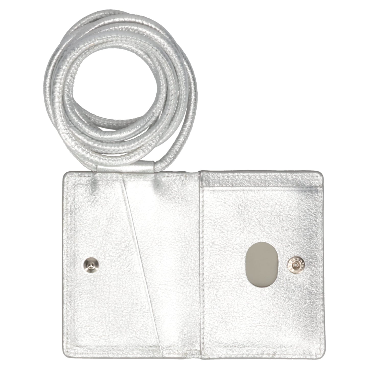 iPhone ACCESSORY-SHOULDER STRAP CARD CASE / SILVER