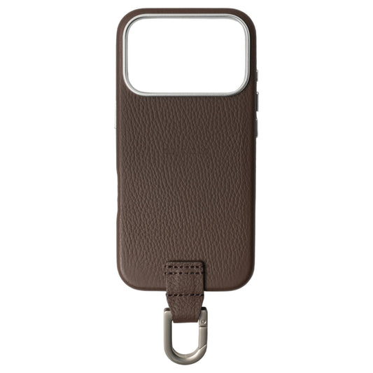 iPhone CASE (カラビナ付)【17. 16. 15】 / DARK BROWN