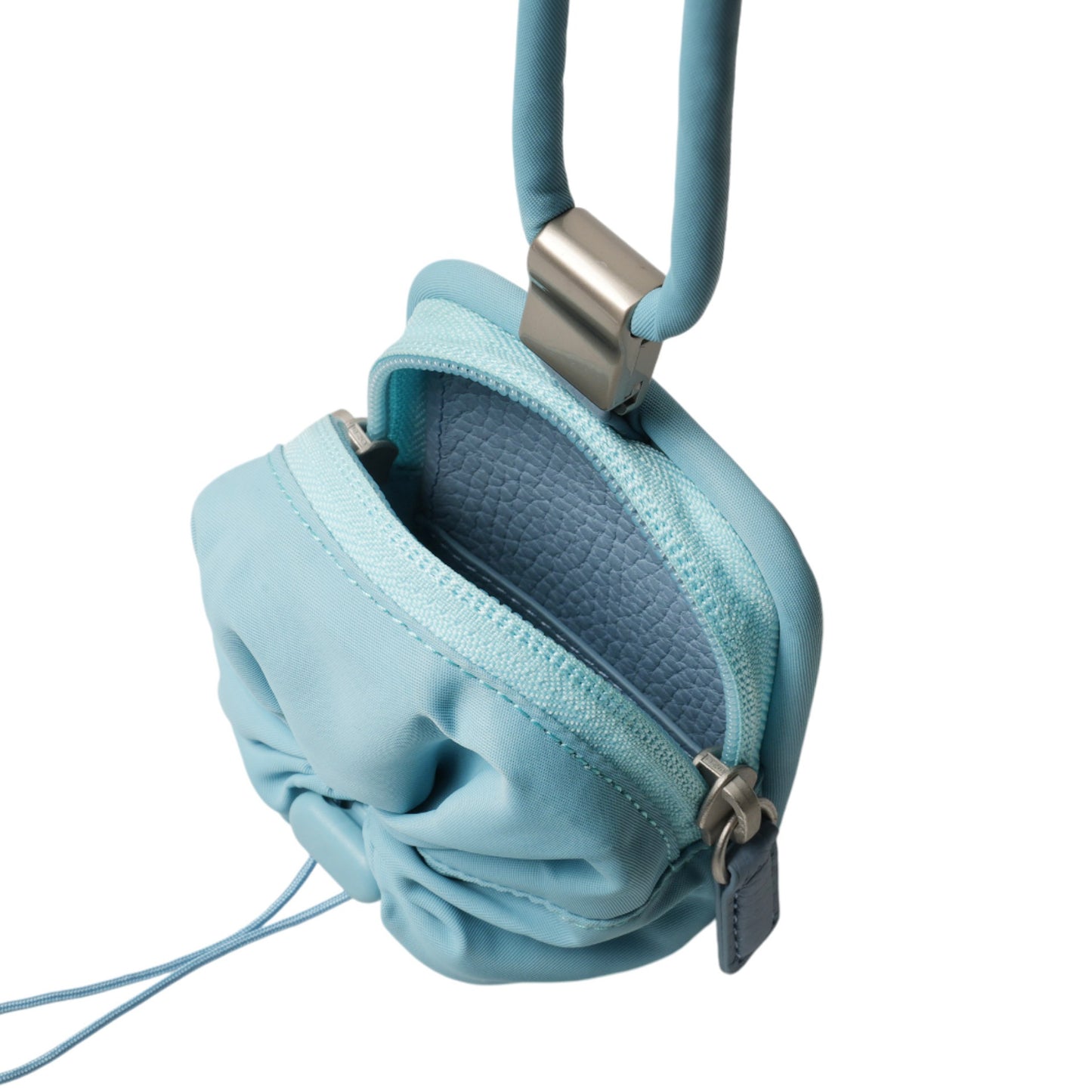 iPhone ACCESSORIES-NYLON PURSE WITH DETACHABLE STRAP / MOSS BLUE