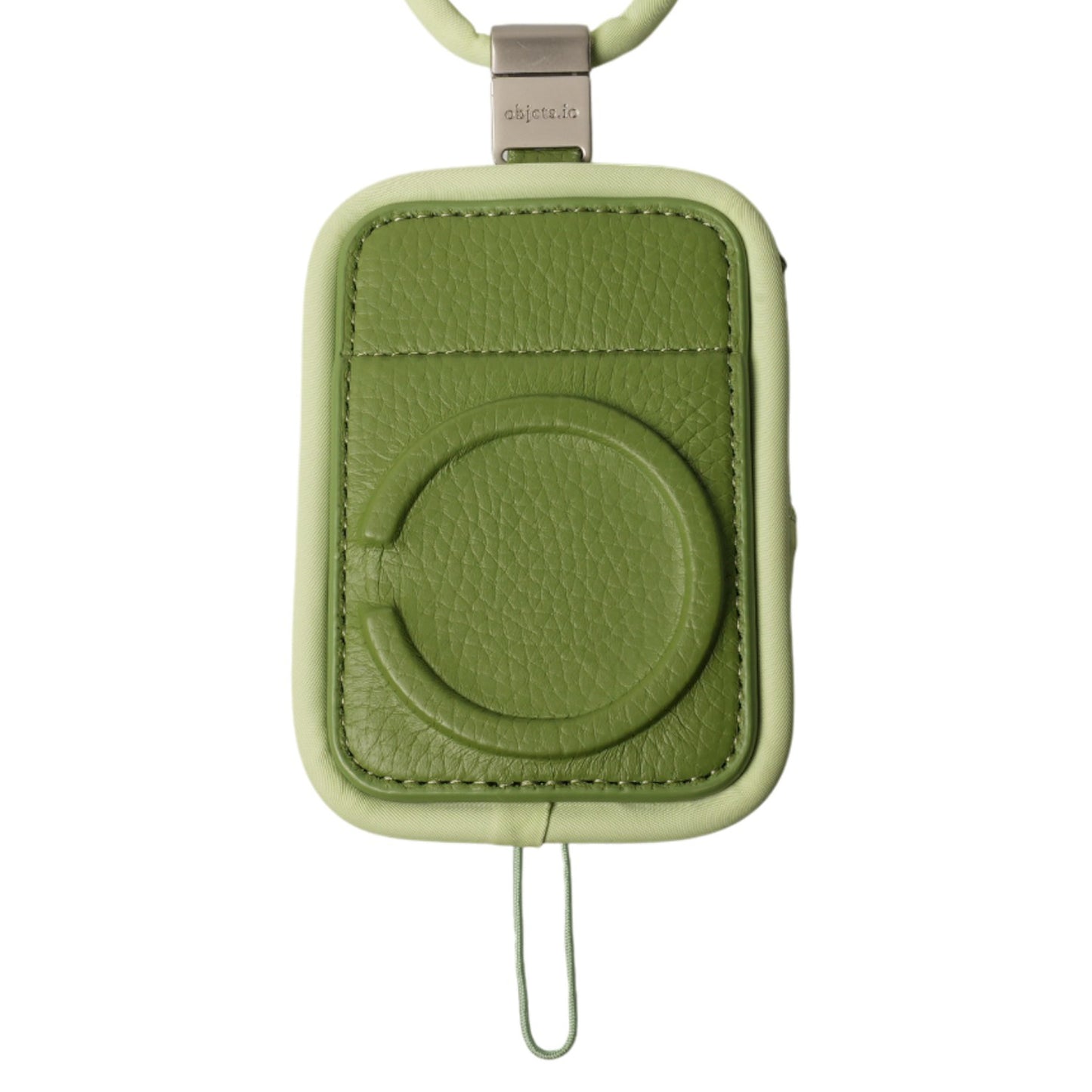 iPhone ACCESSORIES-NYLON PURSE WITH DETACHABLE STRAP / PALE GREEN