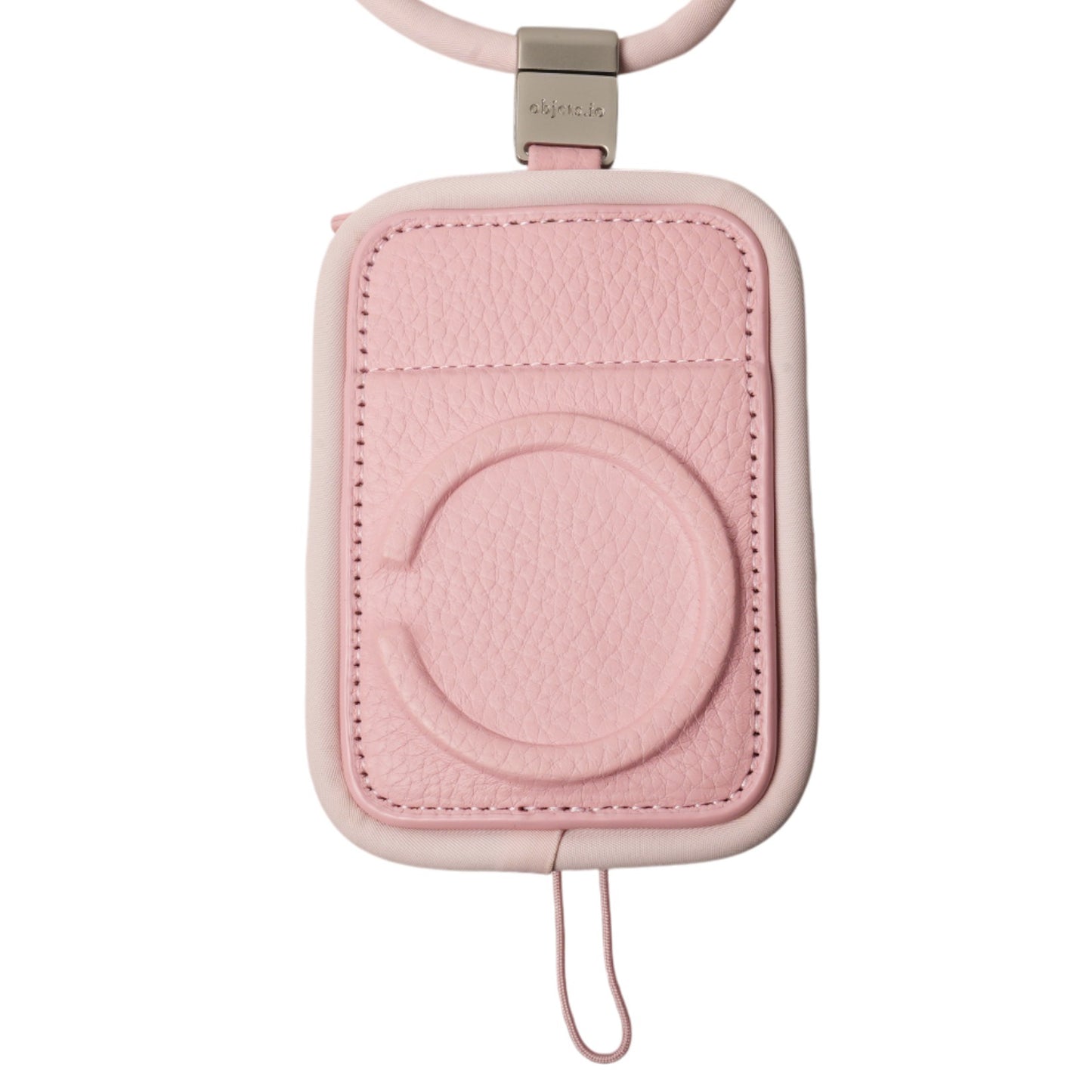 iPhone ACCESSORIES-NYLON PURSE WITH DETACHABLE STRAP / PALE PINK