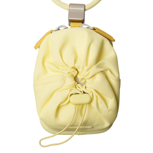 iPhone ACCESSORIES-NYLON PURSE WITH DETACHABLE STRAP / PALE YELLOW