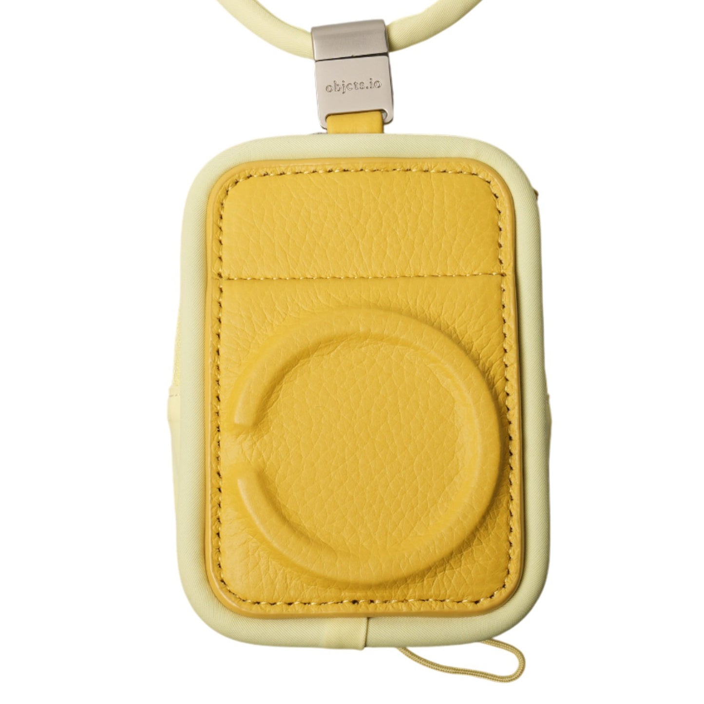 iPhone ACCESSORIES-NYLON PURSE WITH DETACHABLE STRAP / PALE YELLOW