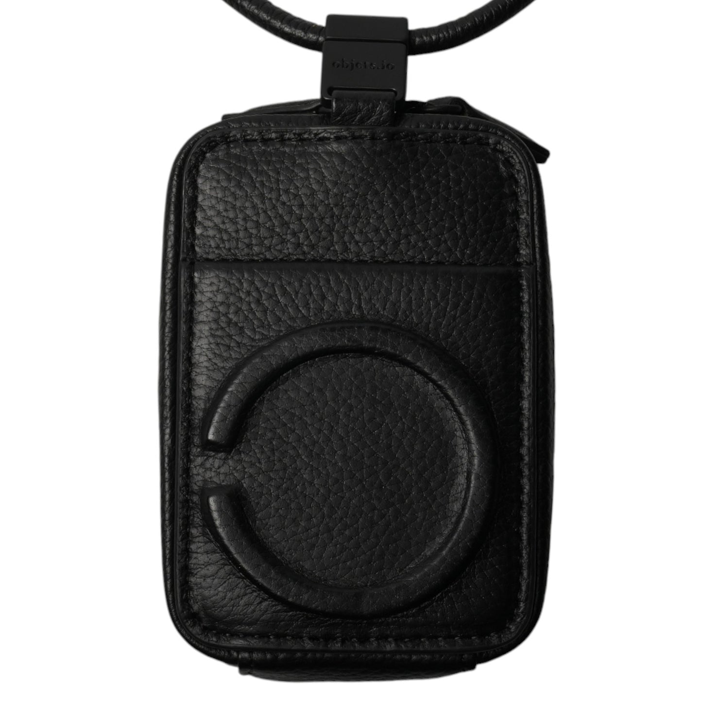 iPhone ACCESSORIES-LEATHER MICRO BAG WITH DETACHABLE STRAP / BLACK