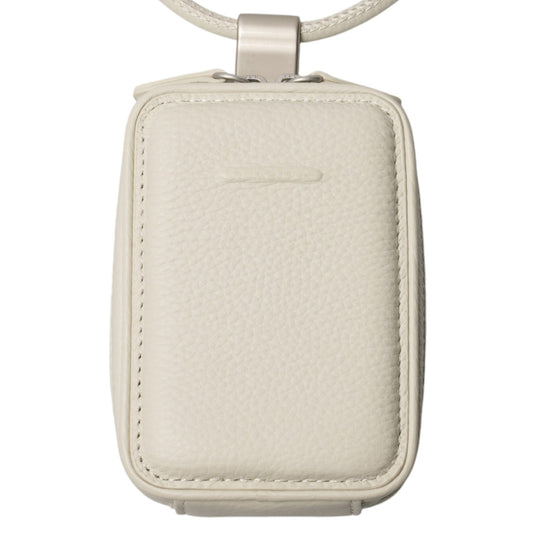 iPhone ACCESSORIES-LEATHER MICRO BAG WITH DETACHABLE STRAP / MARSHMALLOW