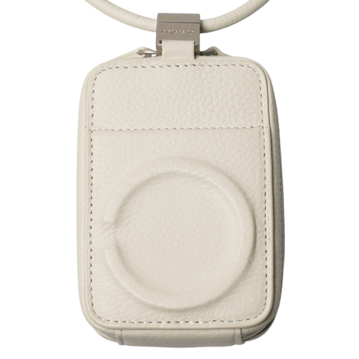 iPhone ACCESSORIES-LEATHER MICRO BAG WITH DETACHABLE STRAP / MARSHMALLOW