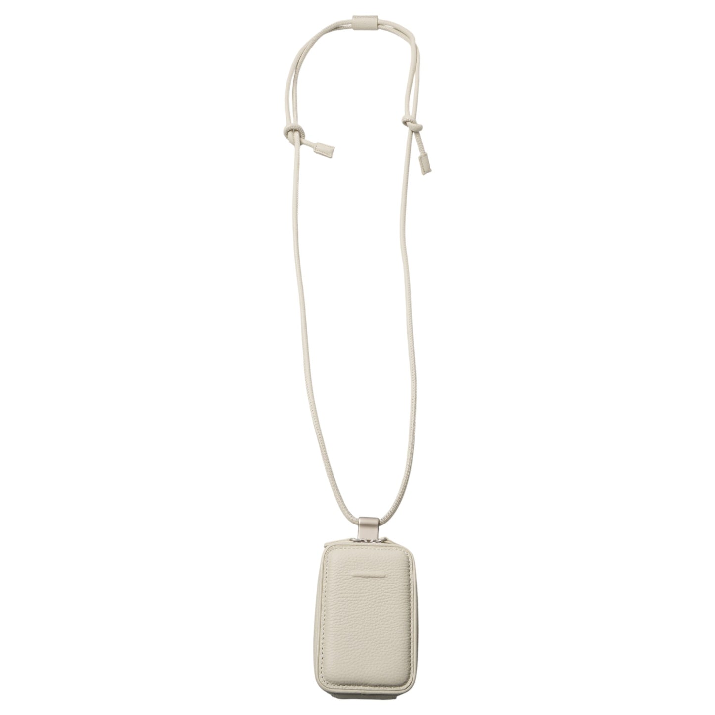 iPhone ACCESSORIES-LEATHER MICRO BAG WITH DETACHABLE STRAP / MARSHMALLOW