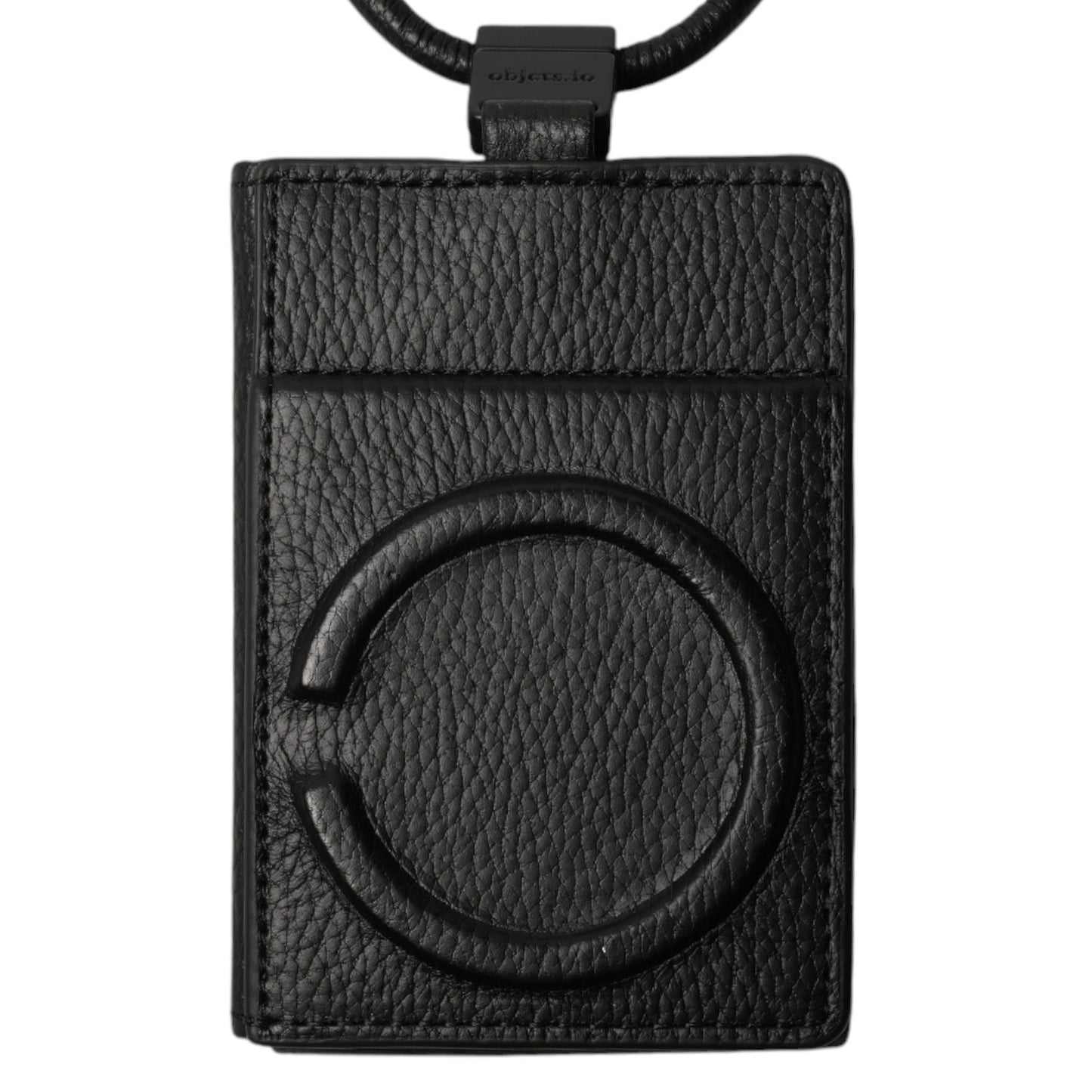 iPhone ACCESSORIES-LEATHER WALLET WITH DETACHABLE STRAP / BLACK