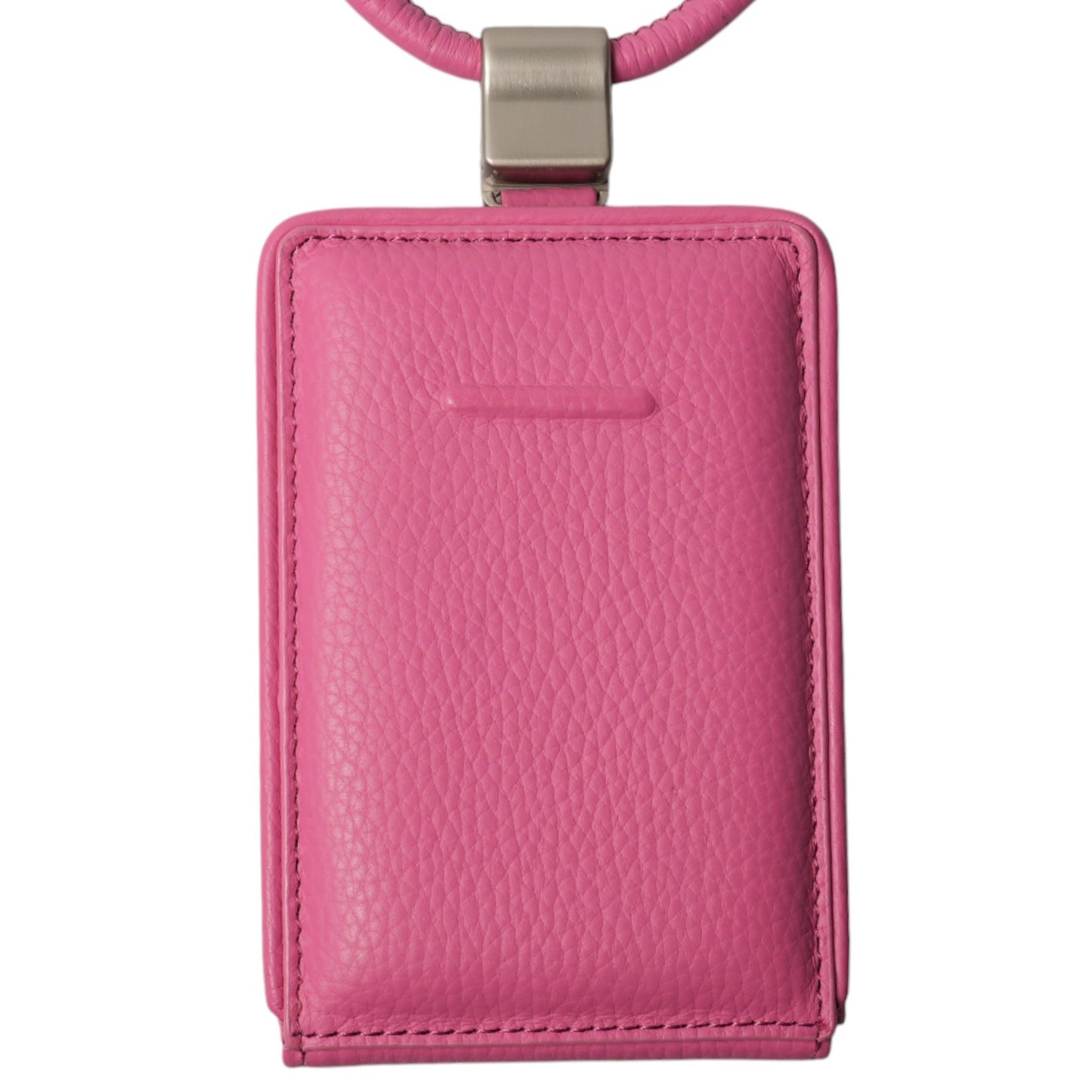 iPhone ACCESSORIES-LEATHER WALLET WITH DETACHABLE STRAP / SHOCKING PINK