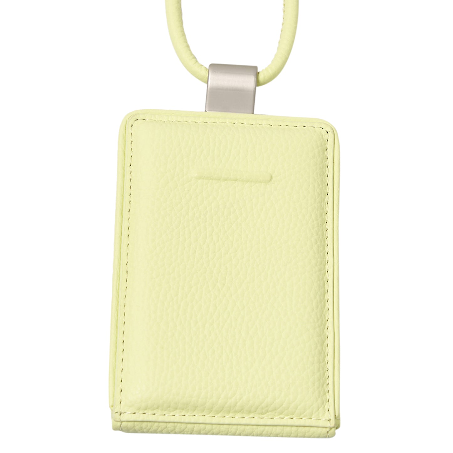 iPhone ACCESSORIES-LEATHER WALLET WITH DETACHABLE STRAP / BUTTER YELLOW