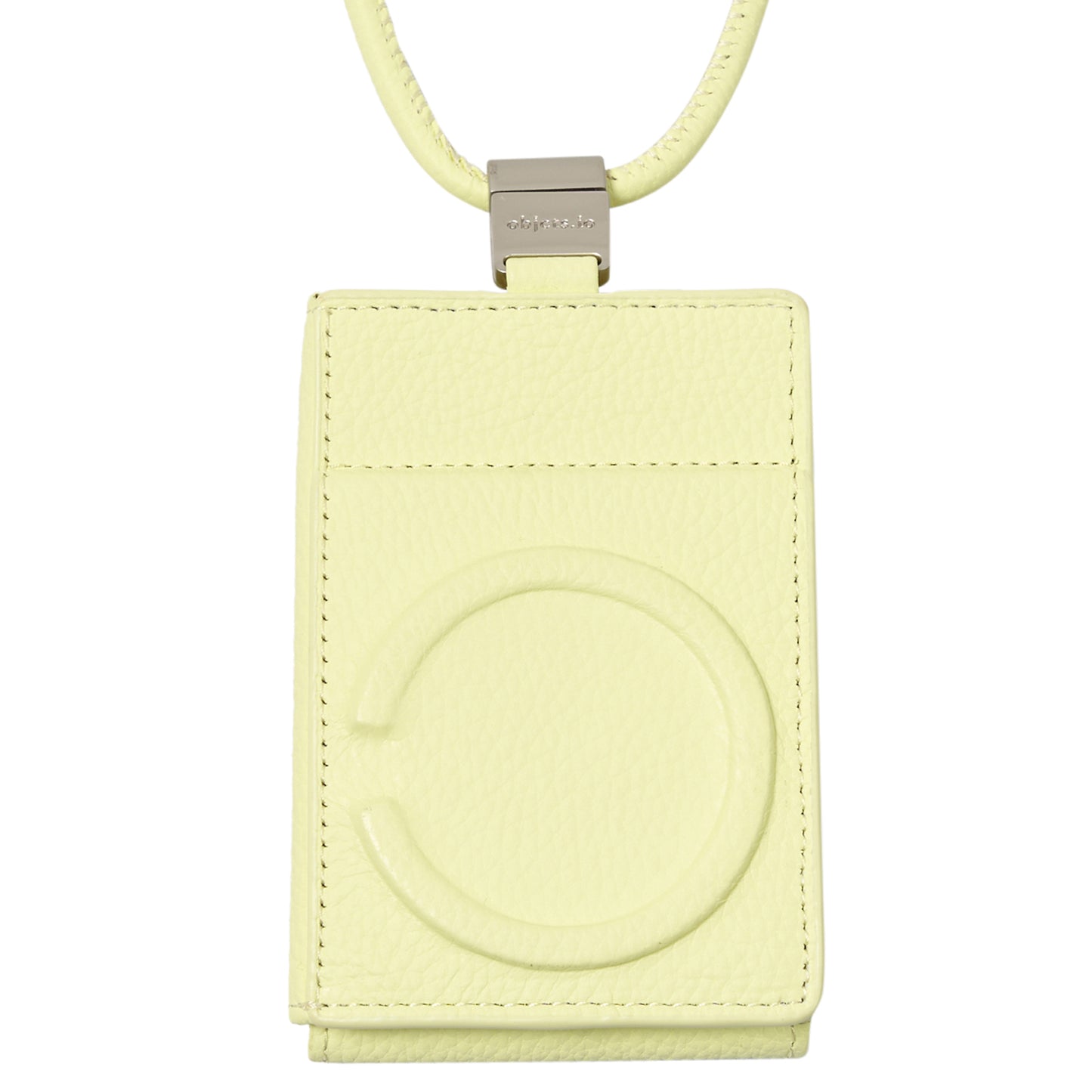 iPhone ACCESSORIES-LEATHER WALLET WITH DETACHABLE STRAP / BUTTER YELLOW