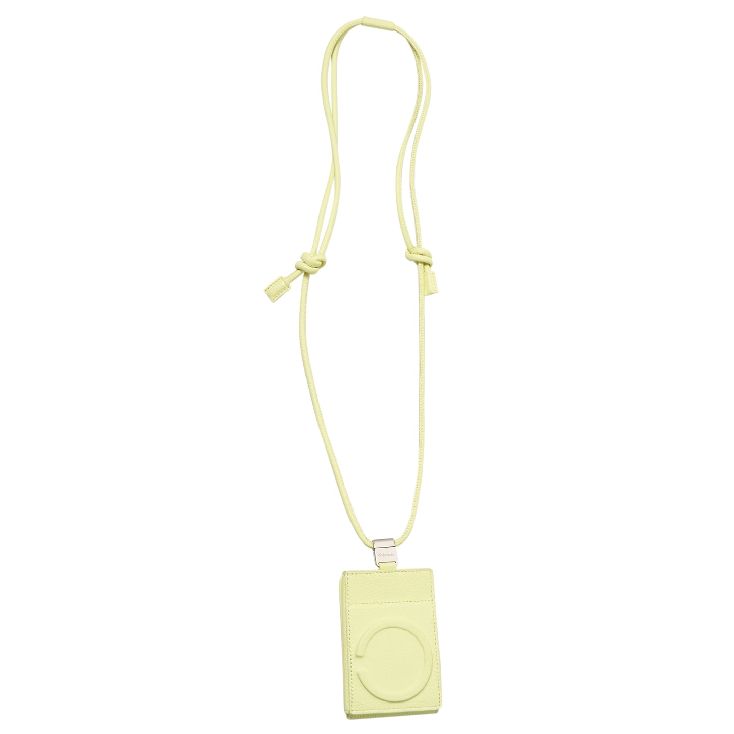 iPhone ACCESSORIES-LEATHER WALLET WITH DETACHABLE STRAP / BUTTER YELLOW