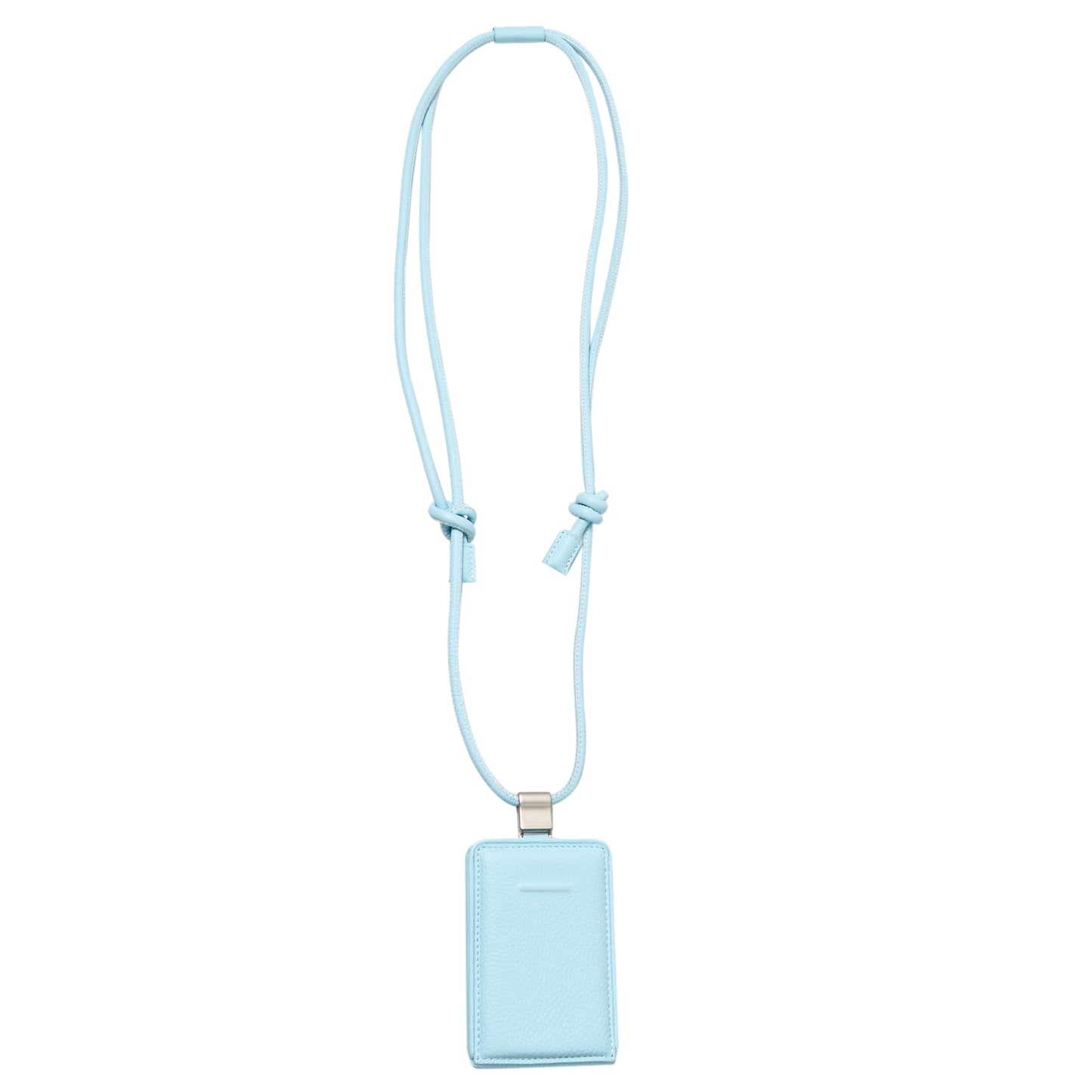 iPhone ACCESSORIES-LEATHER WALLET WITH DETACHABLE STRAP / LIGHT BLUE
