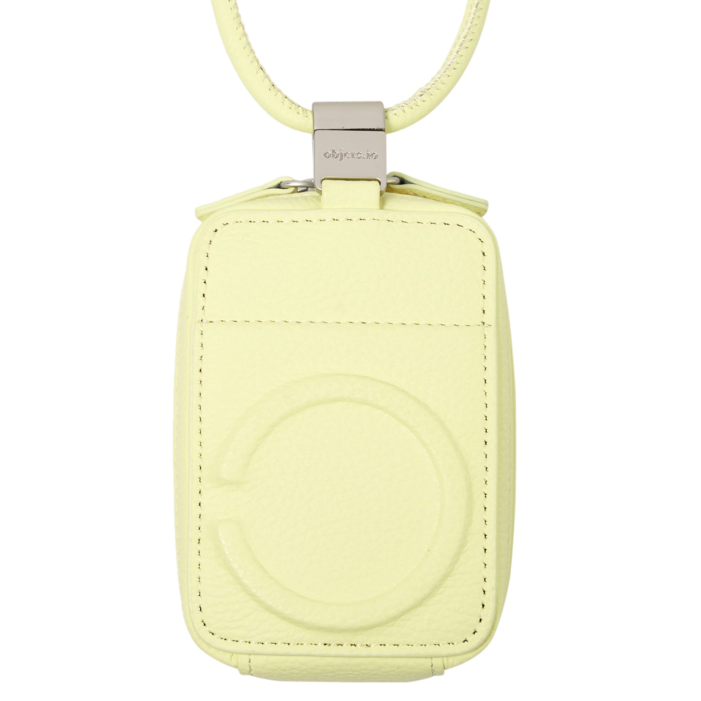 iPhone ACCESSORIES-LEATHER MICRO BAG WITH DETACHABLE STRAP / BUTTER YELLOW