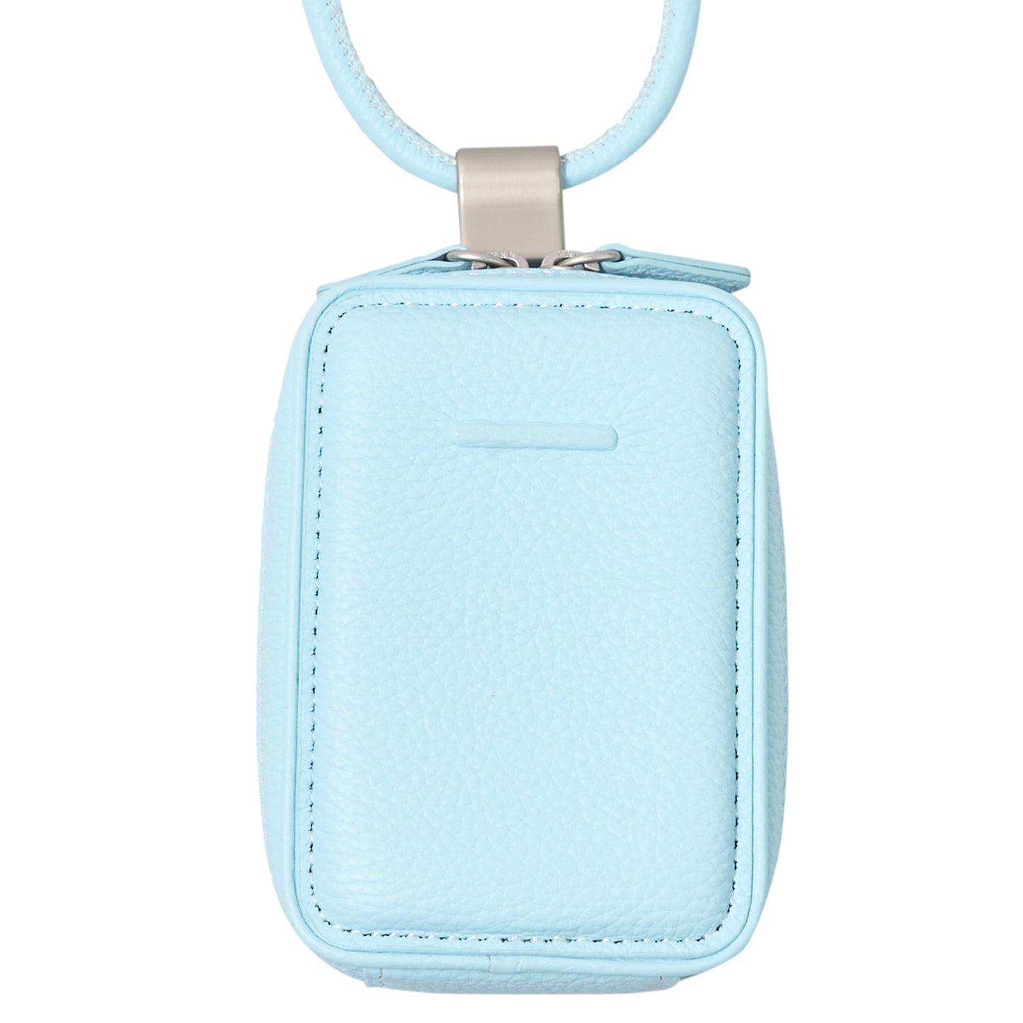 iPhone ACCESSORIES-LEATHER MICRO BAG WITH DETACHABLE STRAP / LIGHT BLUE