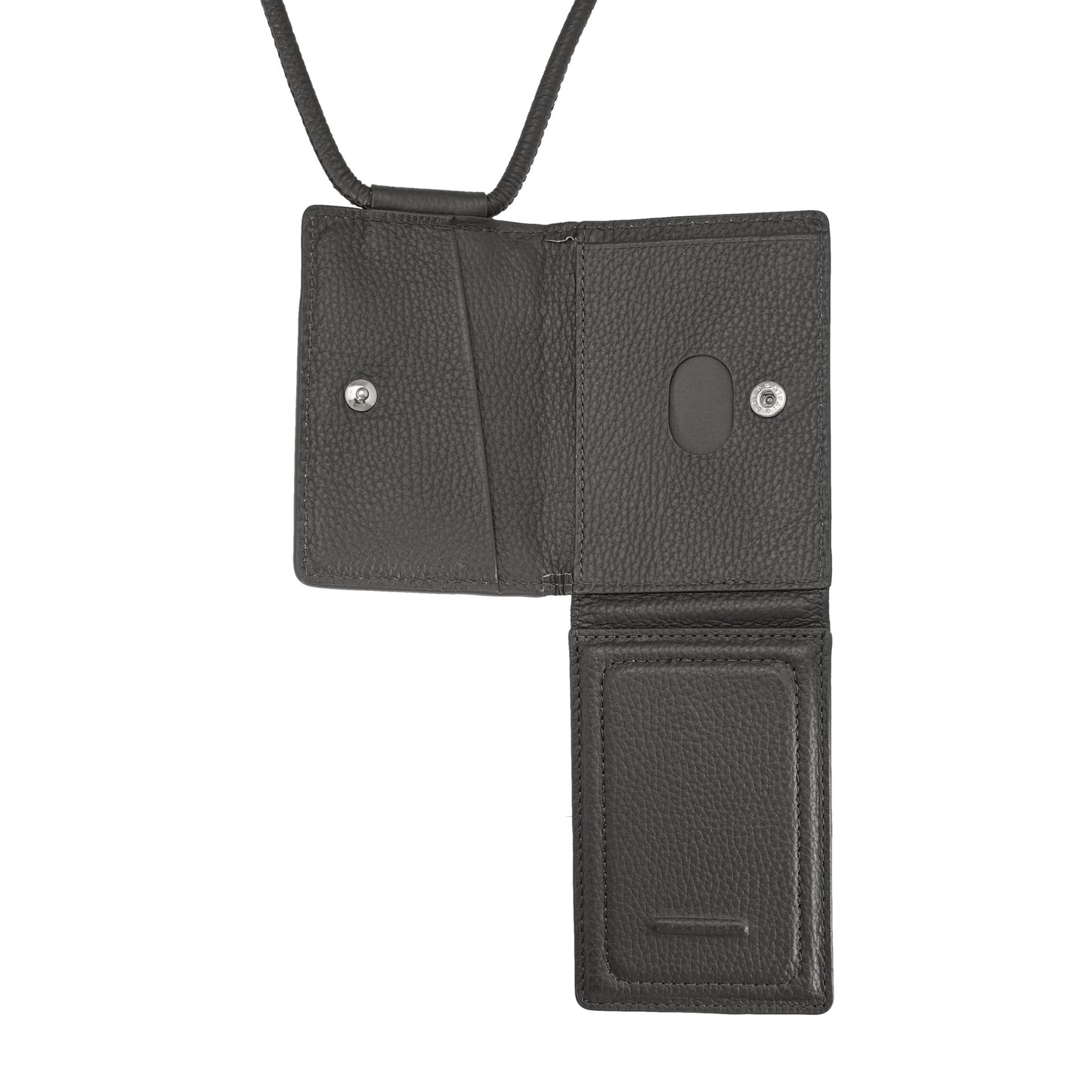 iPhone ACCESSORY-SHOULDER STRAP WALLET / CHARCOAL