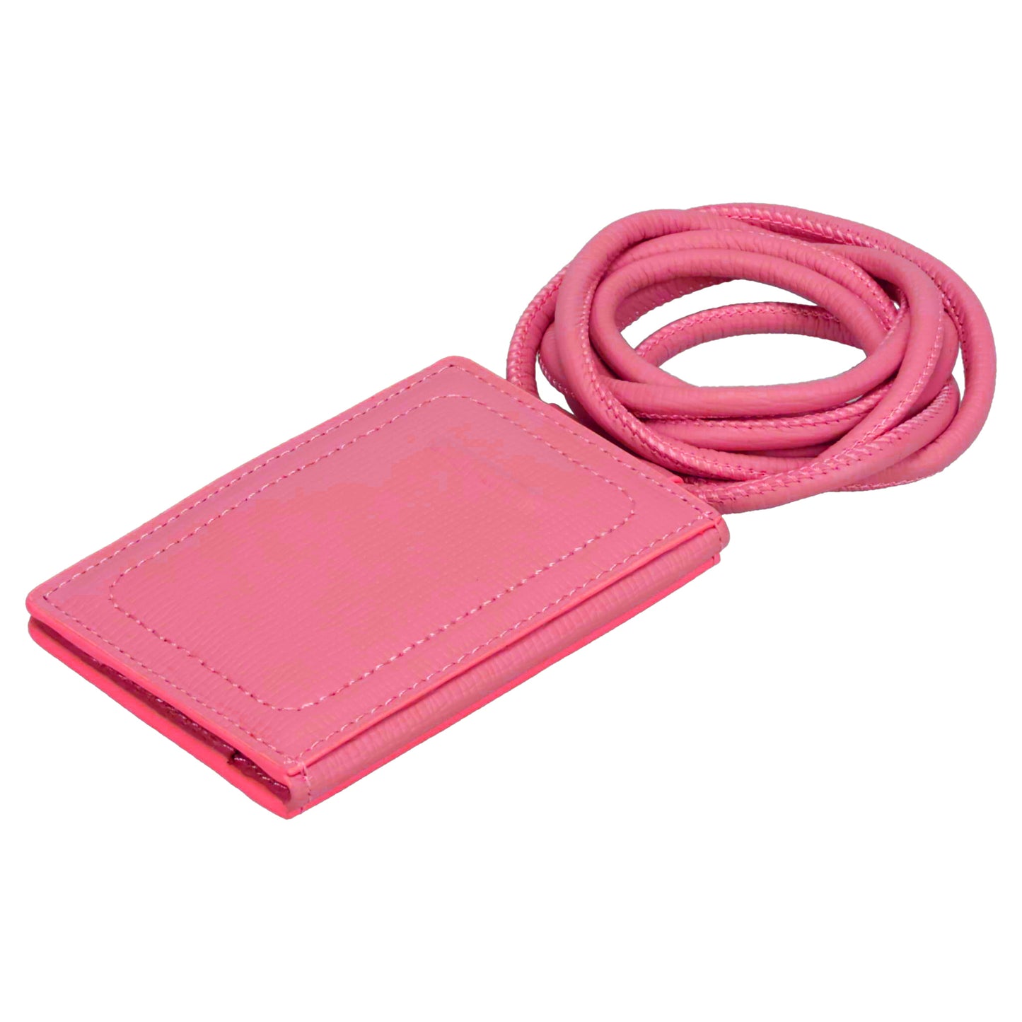 iPhone ACCESSORY-SHOULDER STRAP CARD CASE / SHOCKING PINK