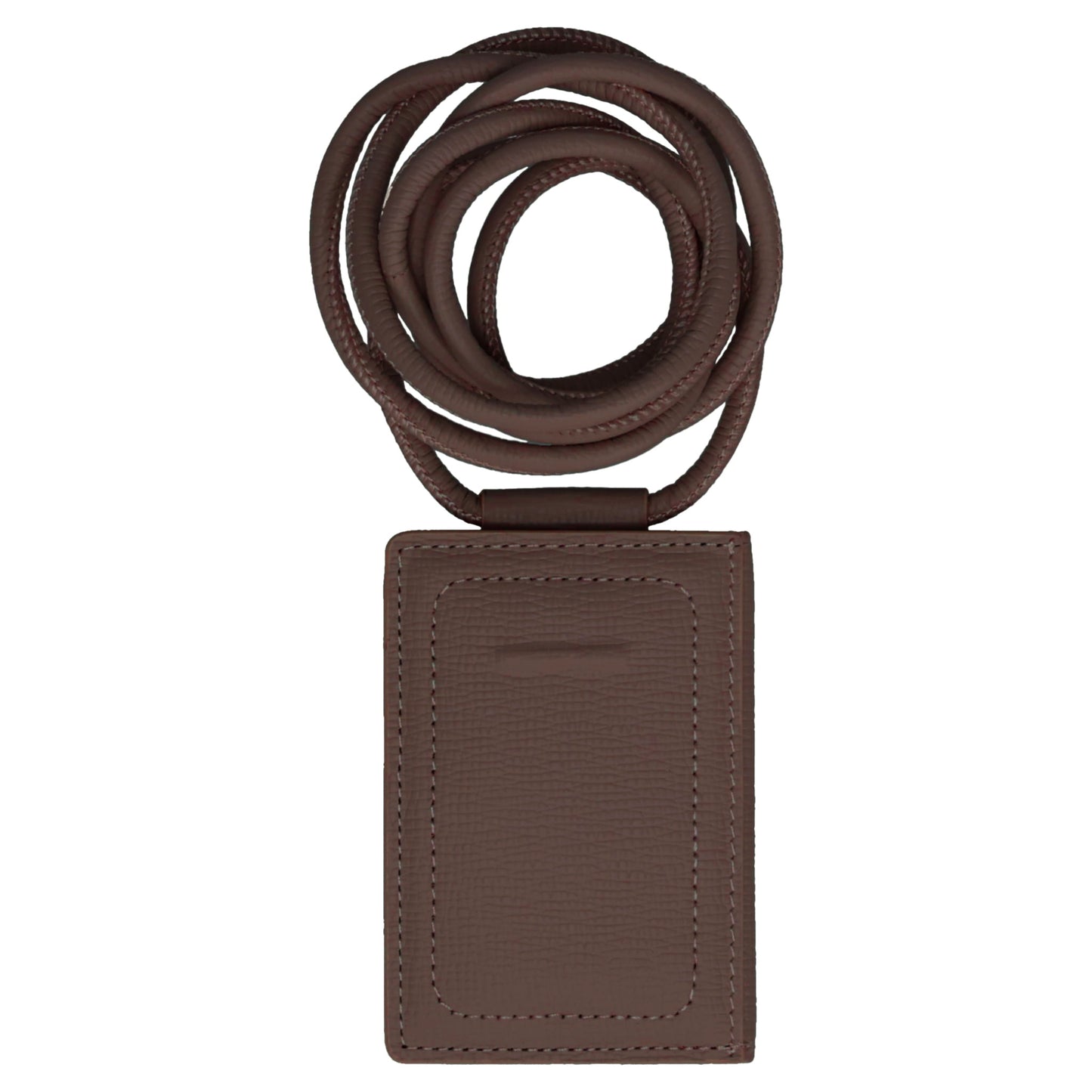 iPhone ACCESSORY-SHOULDER STRAP CARD CASE / DARK BROWN