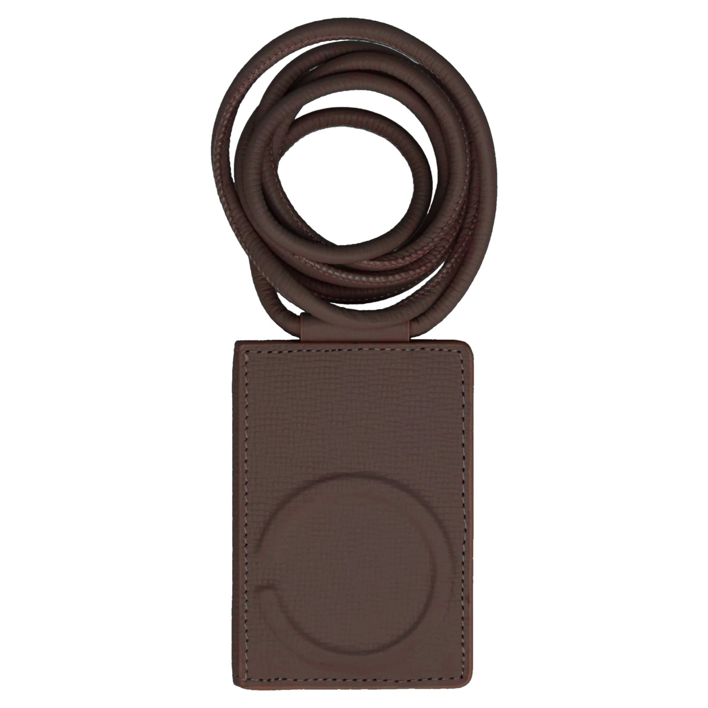 iPhone ACCESSORY-SHOULDER STRAP CARD CASE / DARK BROWN