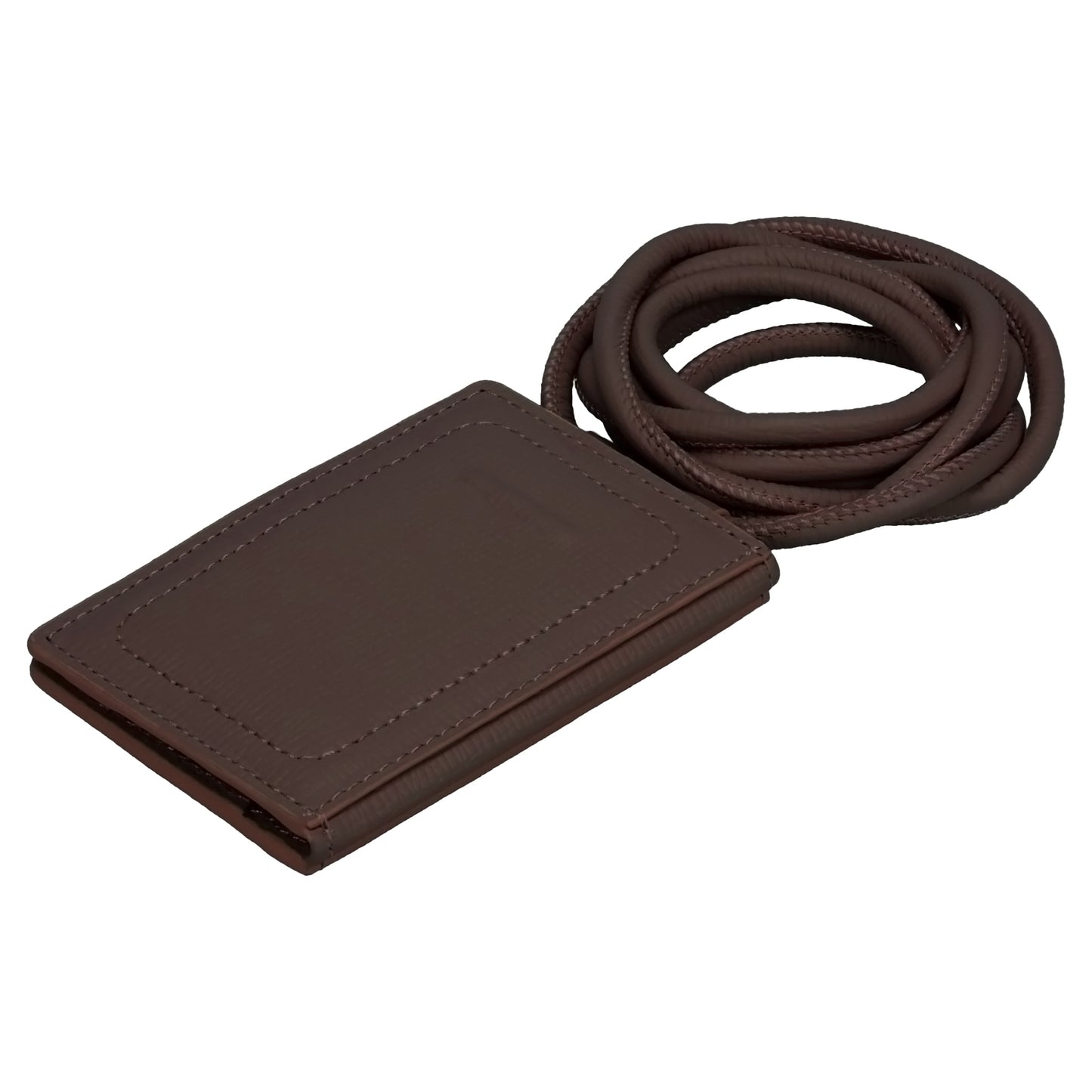iPhone ACCESSORY-SHOULDER STRAP CARD CASE / DARK BROWN