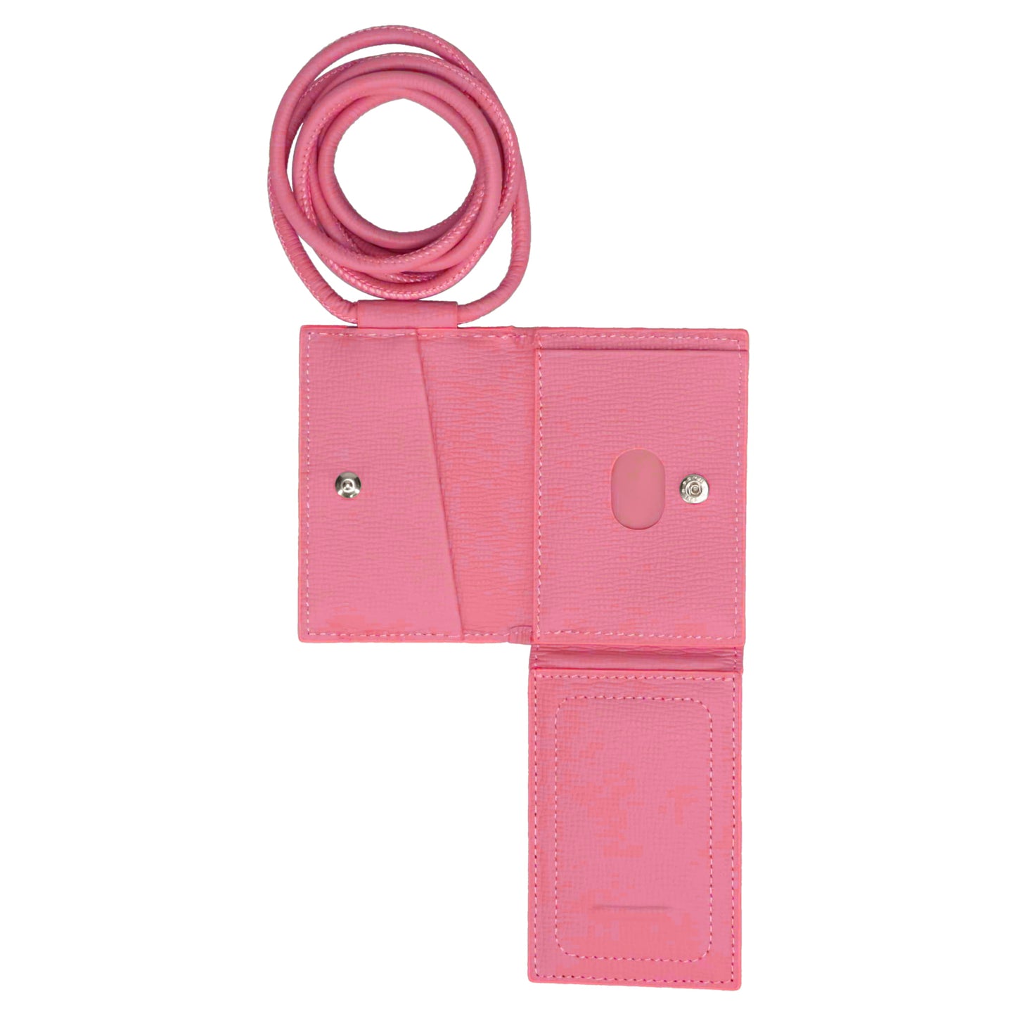 iPhone ACCESSORY-SHOULDER STRAP WALLET / SHOCKING PINK