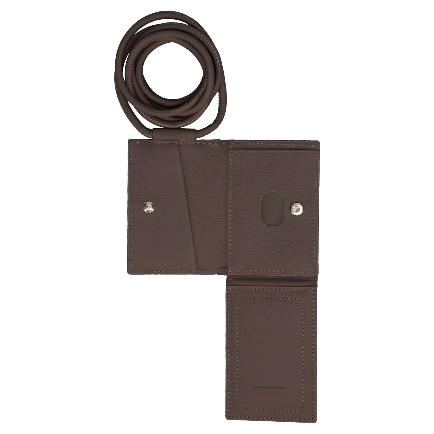 iPhone ACCESSORY-SHOULDER STRAP WALLET / DARK BROWN