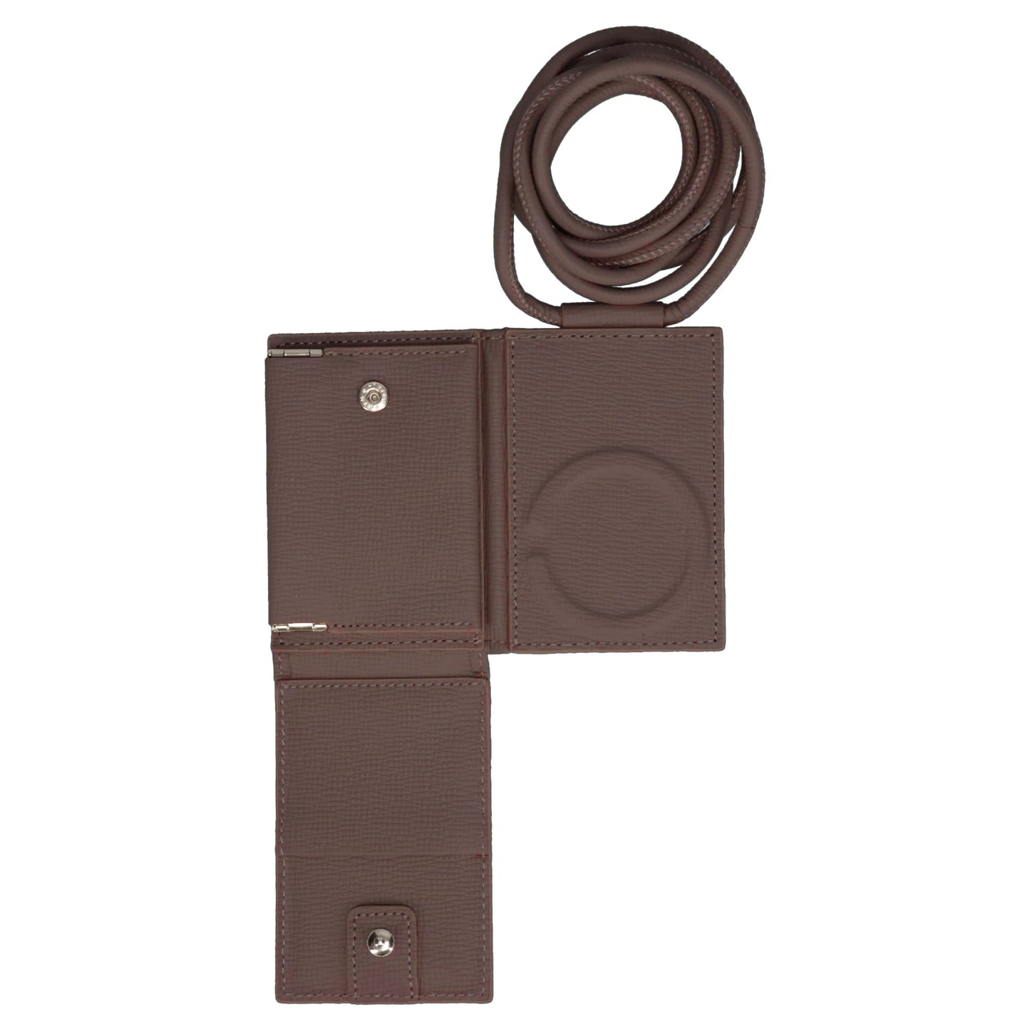 iPhone ACCESSORY-SHOULDER STRAP WALLET / DARK BROWN