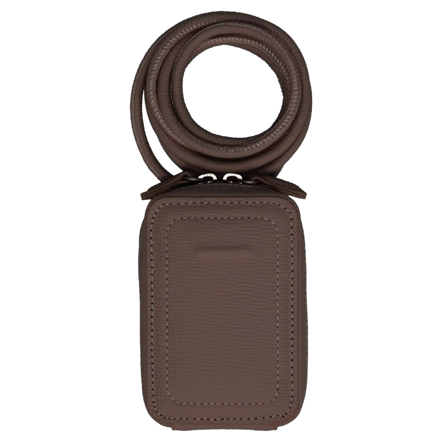 ACCESSORY-SHOULDER STRAP MICRO BAG / DARK BROWN