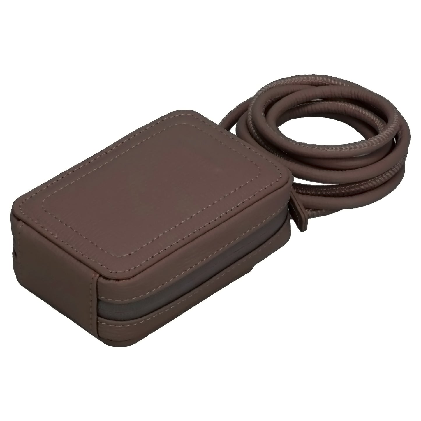 ACCESSORY-SHOULDER STRAP MICRO BAG / DARK BROWN
