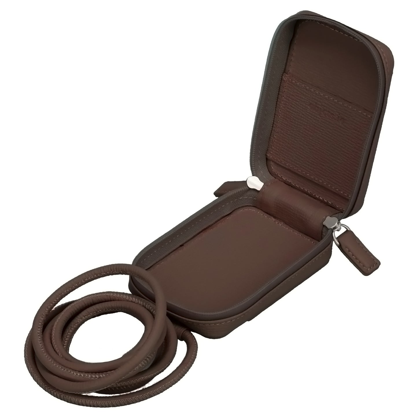 ACCESSORY-SHOULDER STRAP MICRO BAG / DARK BROWN