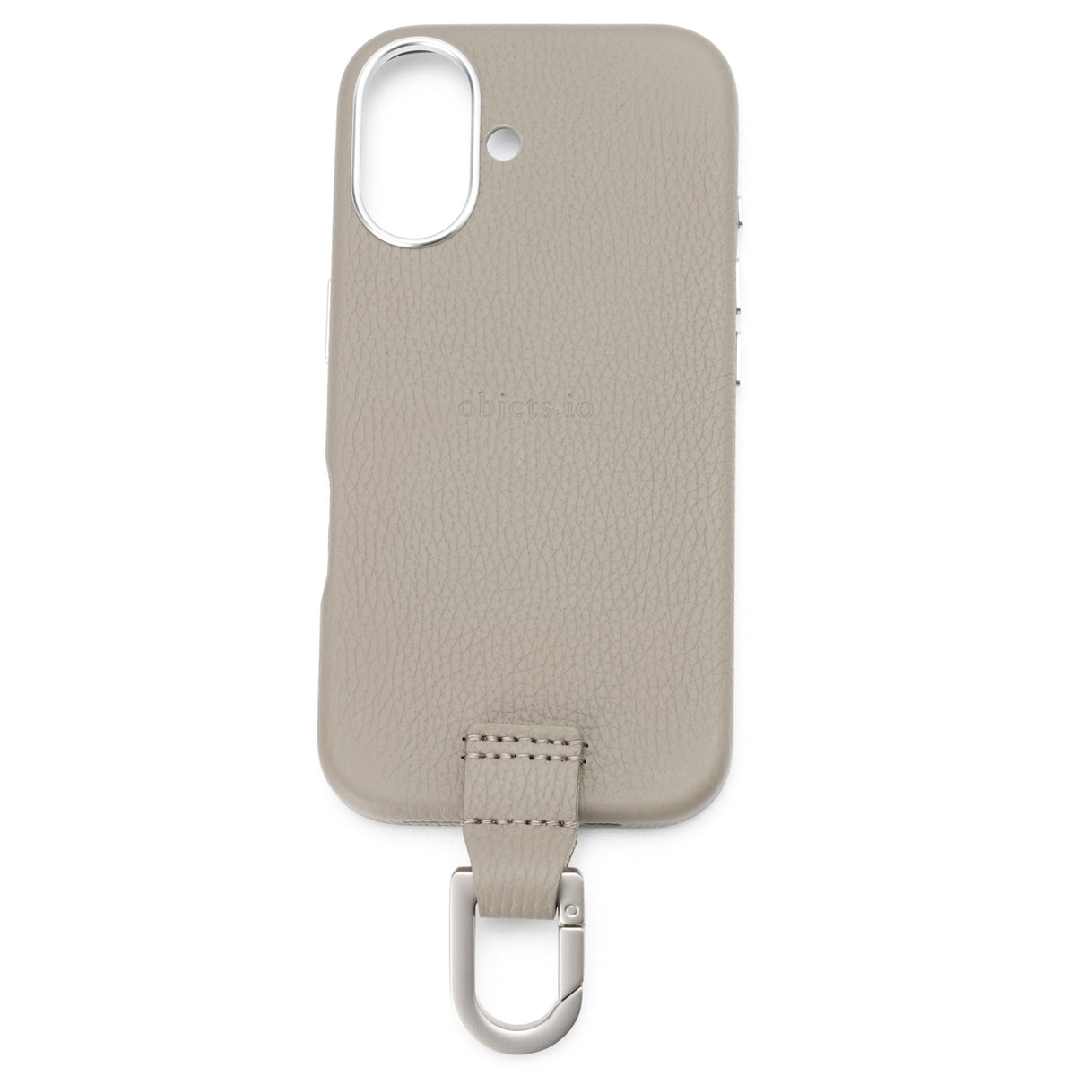 iPhone CASE (カラビナ付) 【17. 16】/ GREIGE