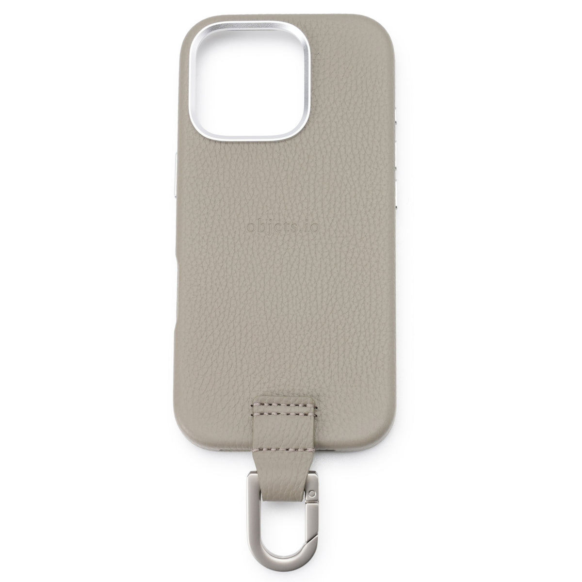 iPhone CASE (カラビナ付) 【17. 16】/ GREIGE