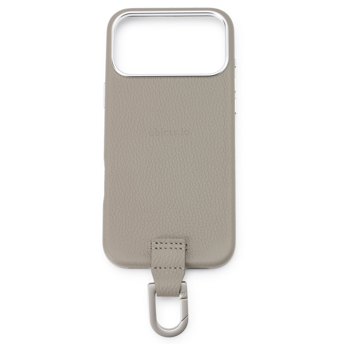 iPhone CASE (カラビナ付) 【17. 16】/ GREIGE