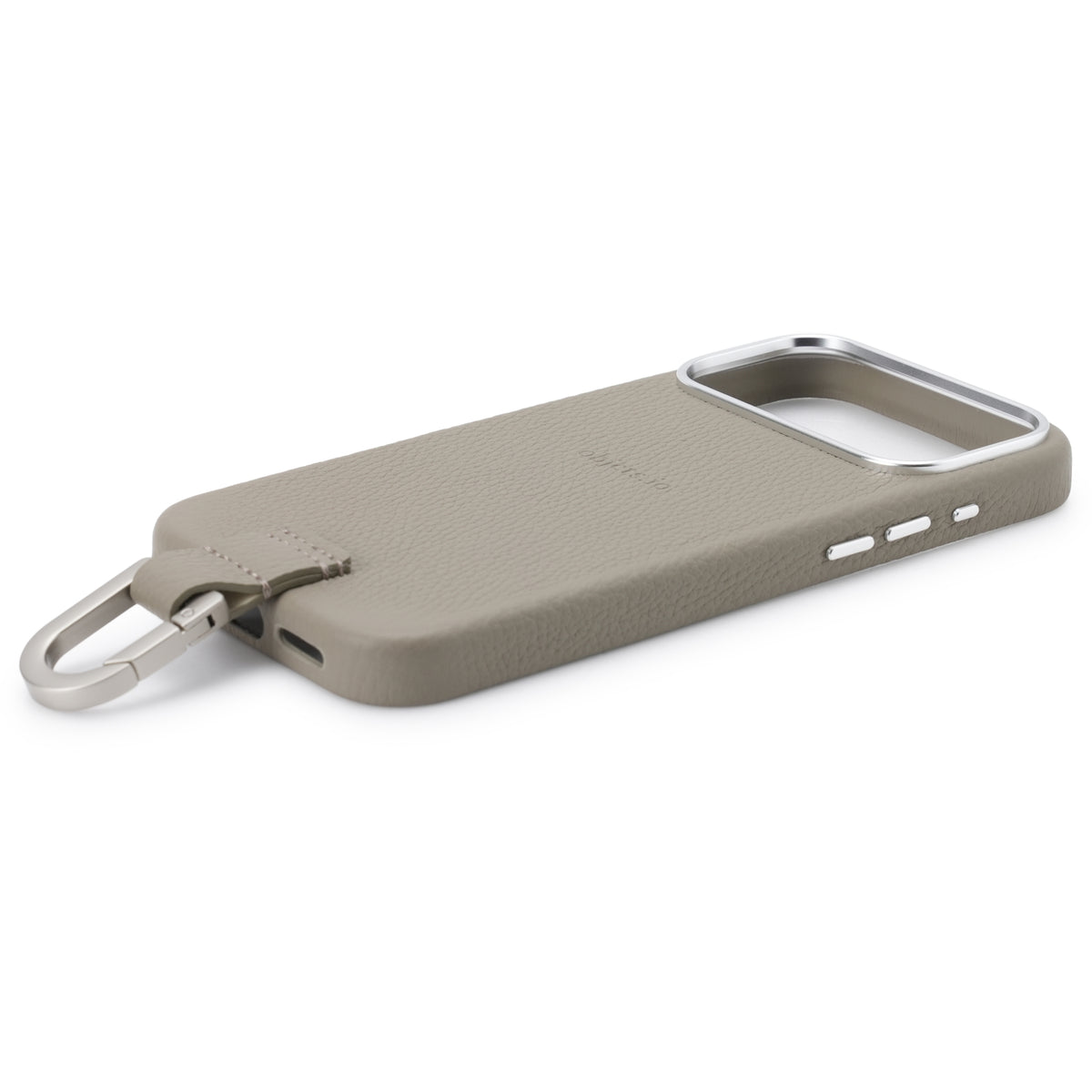 iPhone CASE (カラビナ付) 【17. 16】/ GREIGE