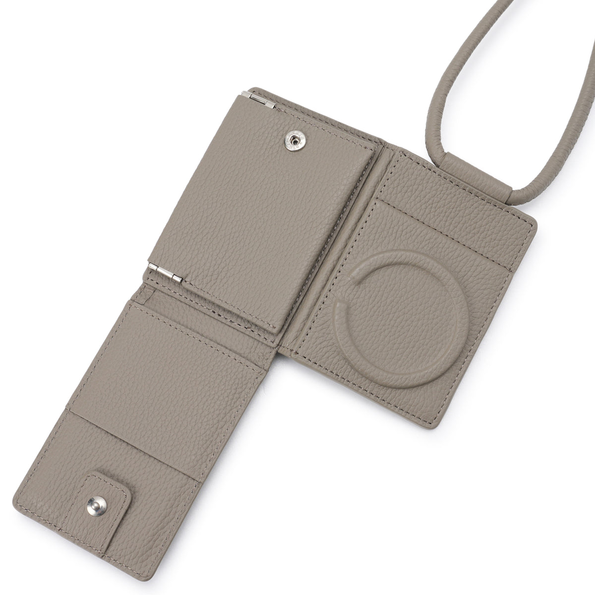 iPhone ACCESSORY-SHOULDER STRAP WALLET / GREIGE