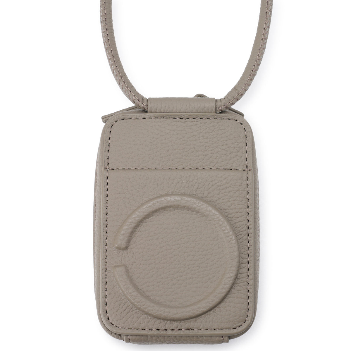 iPhone ACCESSORY-SHOULDER STRAP MICRO BAG / GREIGE