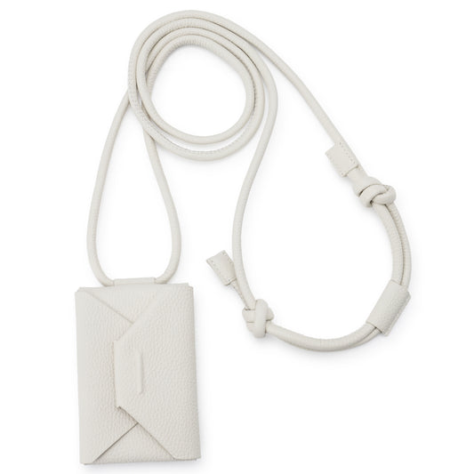 iPhone ACCESSORY - LEATHER ENVELOPE WALLET WITH STRAP / MARSHMALLOW