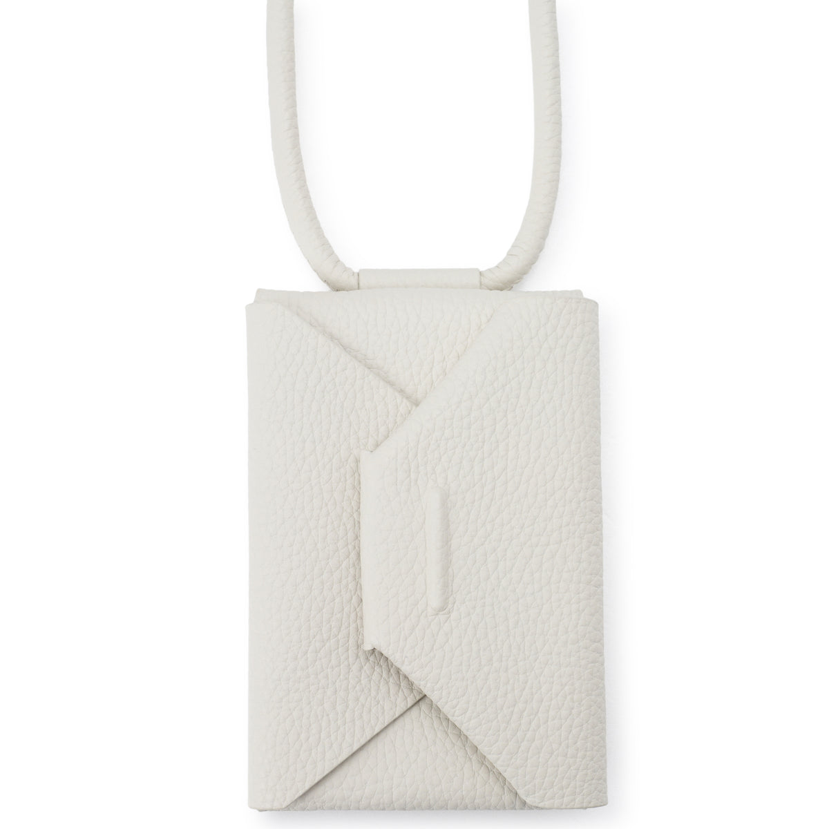 iPhone ACCESSORY - LEATHER ENVELOPE WALLET WITH STRAP / MARSHMALLOW