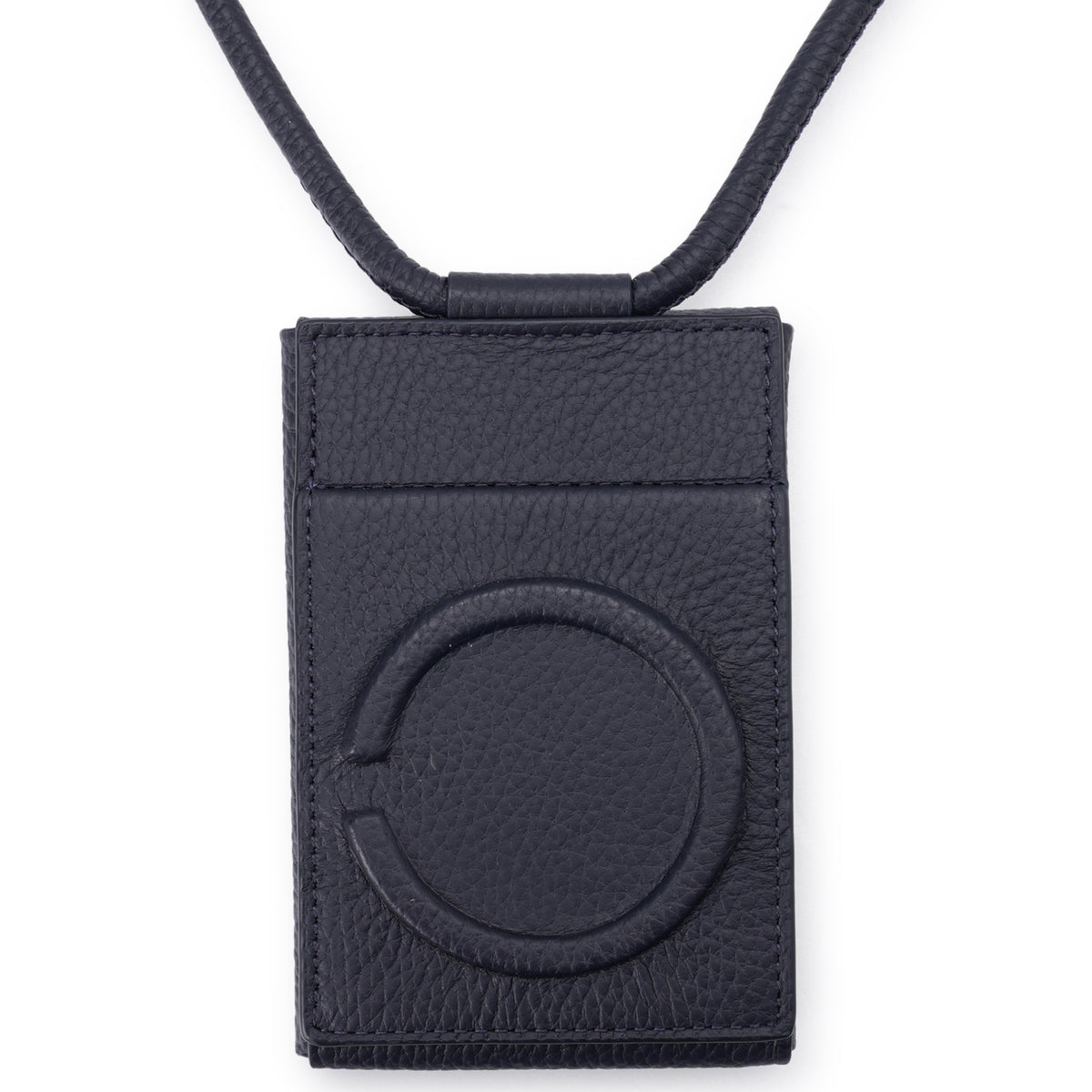 iPhone ACCESSORY - LEATHER ENVELOPE WALLET WITH STRAP / MIDNIGHT