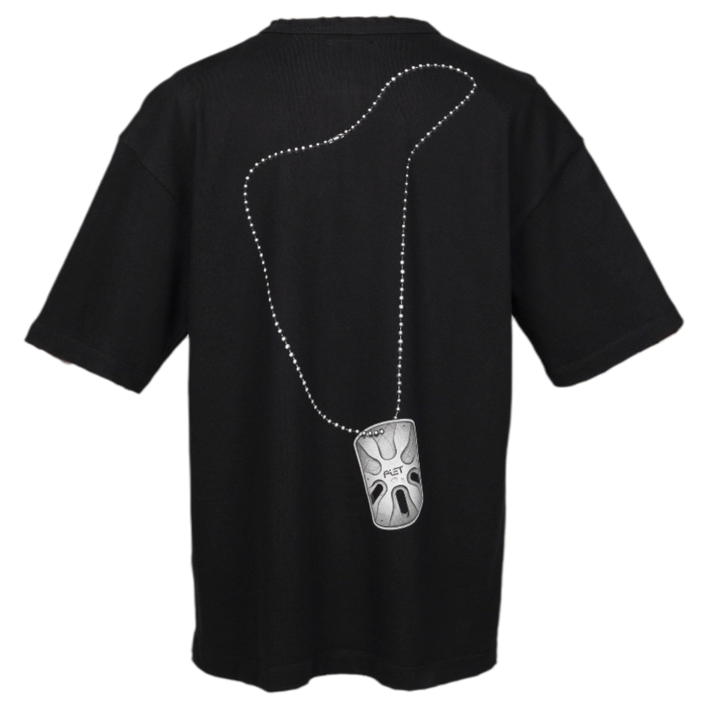 DOG TAG T-SHIRT / BLACK OUT