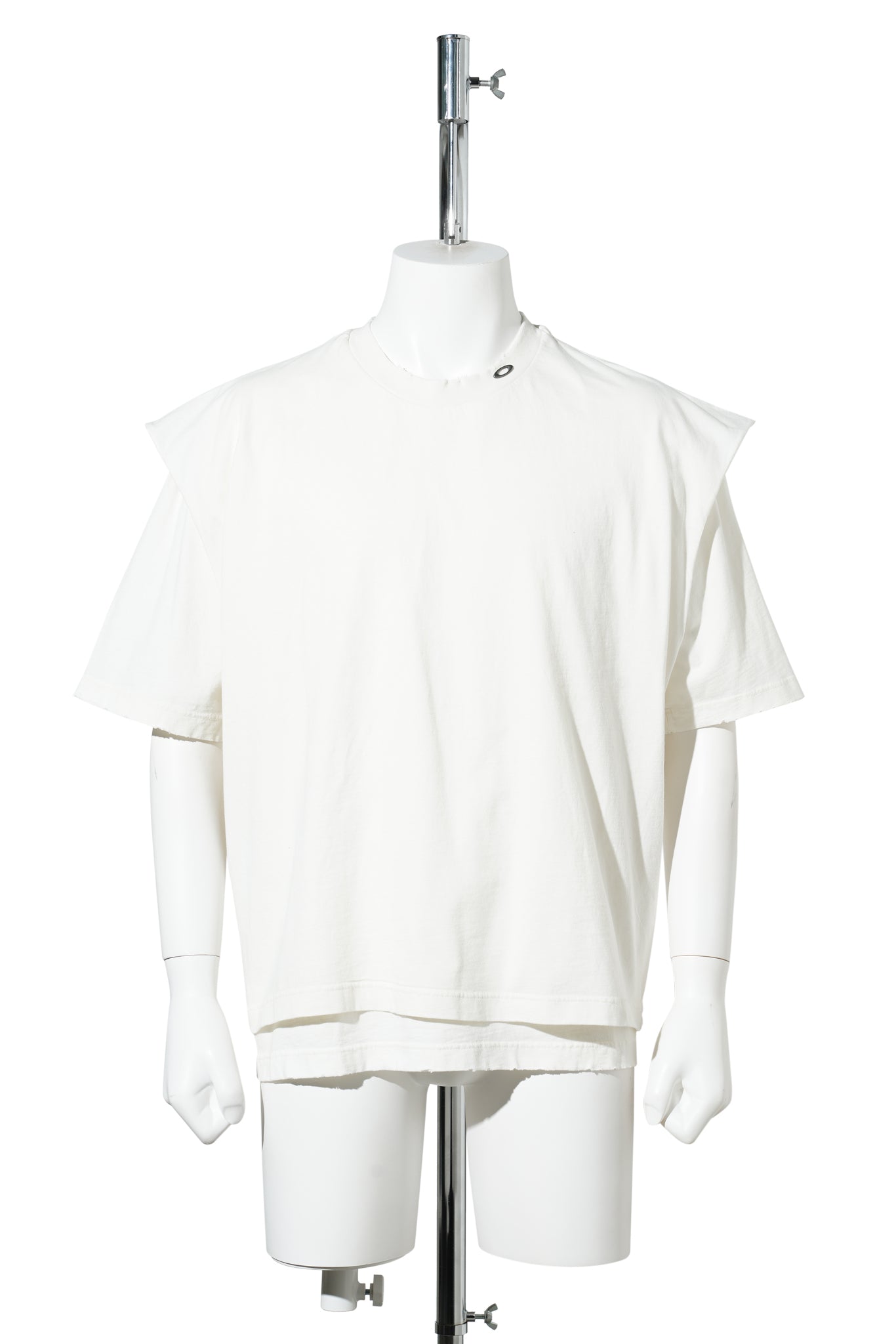LAYERED T-SHIRT / BONE WHITE