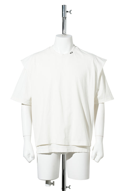LAYERED T-SHIRT / BONE WHITE